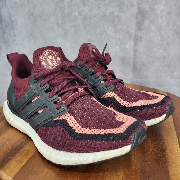 Adidas Ultra Boost DNA X Manchester United Football Pack Shoes Mens 7.5 Red - Picture 2 of 12